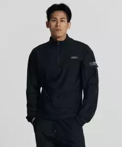 에이치 액티브 에센셜 하프 집업 Black 4423657
