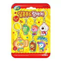 [셀러허브 패션]아이코닉스 캐릭터키링 뽀로로 달콤푸드 링마커 키링 (랜덤1개) 가방 장식 (53322732)