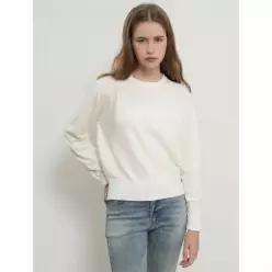 제너럴아이디어 GENERALIDEA 릴렉스드 에센셜 크루넥 풀오버 [WHITE] / GF1LKP510