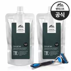 맨허스트 트러블없는 쉐이빙폼 쉐이빙젤 면도젤 면도크림 리필 250gx2개 478384
