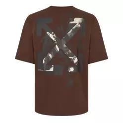 Off White 오프 화이트 남성용 화살표 스케이트 티셔츠 7695037