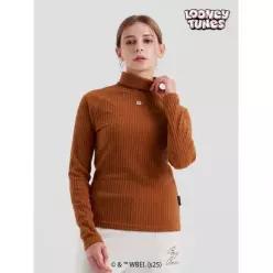 디즈니골프 스팍스여성 벅스버니 나그랑 골지 하프넥 니트 SO3LTS015 472000
