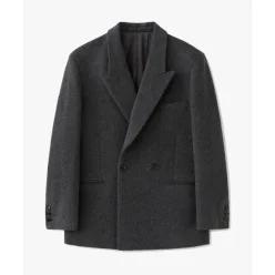 1월 15일 배송 수아레 SUARE 울 100 하프 코트 차콜 SBE4CT01MCC 327001