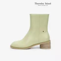 써스데이아일랜드 [Thursday Island] 블록 힐 앵클 부츠 T242MSE136W)