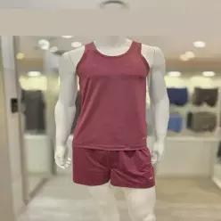 FILA 언더웨어폴리 스판 로고 JQ 남성 런닝트렁크세트 FI253RN15M004 와인 224319113