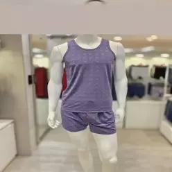 FILA 언더웨어 N/P 스판 F로고 JQ 남성 런닝트렁크세트 FI261RN15M004 그레이퍼플 2