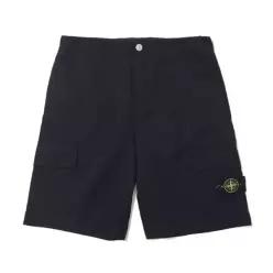 STONE ISLAND L0629 Cupro CotTON Twill-TC Cargo Bermuda ShoRTS 7815L0629 V0020 배지 카고 버뮤다 팬츠_