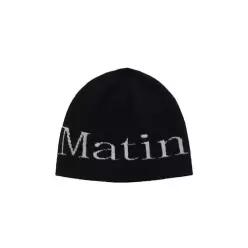 LOGO JACQUARD SHORT BEANIE IN BLACK