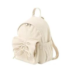 널디 NERDY 코듀로이 리본 셔링 미니 백팩 크림 PNEF25BG0402 559630