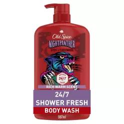 Old Spice 남성용 바디 워시, 오래 지속되는 나이트팬서 향, 987.8ml(33.5온스) 446986