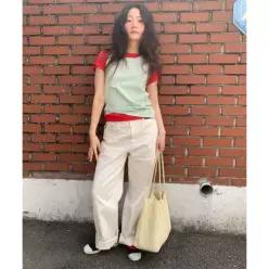 매장정품 벤시몽 BENSIMON WIDE DENIM PANTS - ECRU BS5SPT601EC 229983