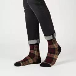 FRED PERRY 타탄 삭스 - 쉐이디드스톤 CFPU2538143-P96 270968