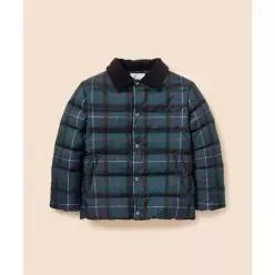 빈폴 키즈 BEANPOLE KIDS 헤릿체크 포인트 한줌 칼라넥 경량 숏 네이비 (BI6938U13R) BI6938U13R 496367