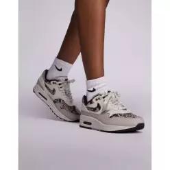 Nike 나이키 에어 맥스 1 스니커즈 흰색과 뱀피 프린트 6899054