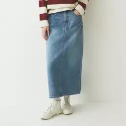 [후아유]Long Denim Skirt (WHWJE4955F-K)
