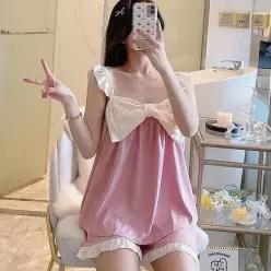 [라일리여성언더웨어] Rly 나시 파자마 우정용 투피스 핑크 53288826)