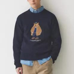 [후아유]Steve Premium Jacquard Sweater (WHKAE4T11U-K)