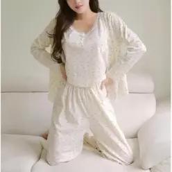 [라일리여성언더웨어] Rly 플라워 나시 3피스 홈웨어 파자마 53293183)