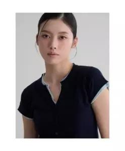에잇세컨즈 8SECONDS 헨리넥 풀오버 네이비
