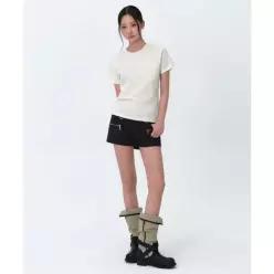MUSINSA STANDARD WOMAN 우먼즈 플레인 크루 넥 티셔츠 [크림]