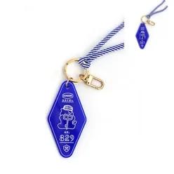 아크릴 구미캣 블루 캐릭터열쇠고리 여성가방 자동차