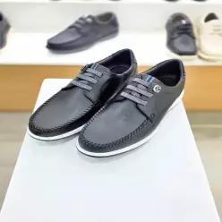경량 데일리 밴드형 남성 4cm굽 보트화 블랙 324034DG G108DG