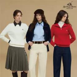 (RCB POLO CLUB) 26FW 여성 케이블 니트 3종(집업 2종+라운드넥 1종)(R633W)