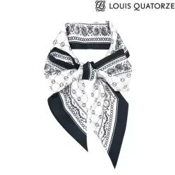 루이까또즈 LOUIS QUATORZE (2BSM449WH) 실크 방도스카프 아테나 화이트 215498