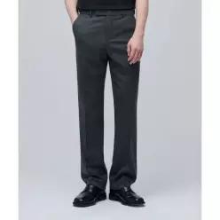 (국내매장정품) 무신사 스탠다드 MUSINSA STANDARD 울 블렌드 세미 와이드 히든 밴딩 슬랙스 [미디엄 그레