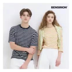Bensimon 벤시몽 남녀 클래식 스트라이프 티셔츠 8종 택일 374421