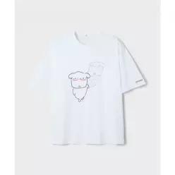 SPAO 가나디 반팔 티셔츠다크 RED SPRLG25U09