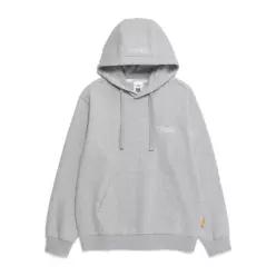 [정상가 : 109000원] N251UHD910 폴하스 스몰로고 베이직핏 후드티셔츠 M/GREY