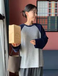 MADE 포그 골지 나그랑 배색 긴팔(2 color)