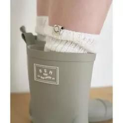 매장정품 벤시몽 BENSIMON RIBBED LOOSE KNEE SOCKS - WHITE 5006079186 230007