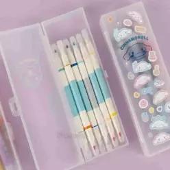 산리오 튜닝 스티커 필통 캐릭터필통 반투명필통 산리오필통