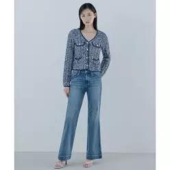 [정품] 게스 GUESS 1color 밑단 디테일 MBL톤 부츠컷 데님 OQ1D5027