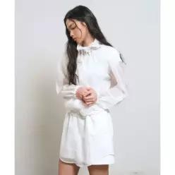 제너럴아이디어 GENERALIDEA 시어 셔링 윈드브레이커 점퍼 WHITE GLJP513 GLJP513WH 405880