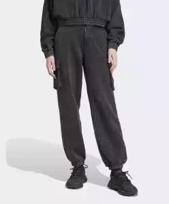 adidas 워시드 카고 팬츠 - 블랙 / IW5563