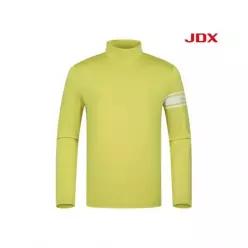 JDX 남성 소매 로고 하이넥 기모 티셔츠X2TLW1442YG 471674