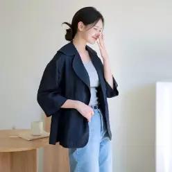 르포엠 [최초가 89 900원] 프렌치린넨100 로리타 사파리 자켓