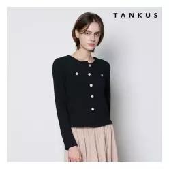 탱커스 노카라 트위드 블라우스 TX3BL021L0 433139