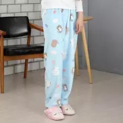 남여공용 수면바지 블루캣 극세사