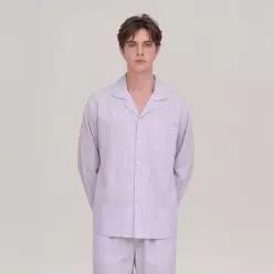 오르시떼 ORCITE 남성 I103 퍼플레이지 긴소매 파자마 세트 OR26FMGEI103 503730