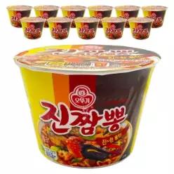 오뚜기 12개 진짬뽕 컵라면 큰컵 115g 박스 매운맛 불맛 해물