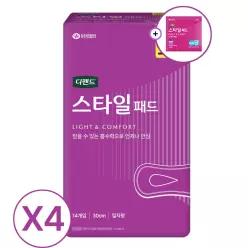 견본 추가증정 디펜드 스타일 여성 요실금 패드라이너 안심대용량 30cm, 14개입, 4개 190742