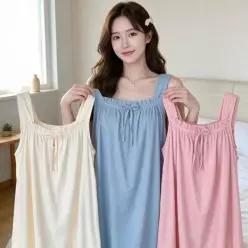 [라일리여성언더웨어] Rly 여성 잠옷 나시 세트 여름 홈웨어 파자마 실내복