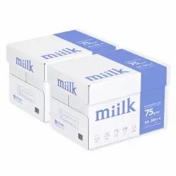 밀크 A4용지 75g 2박스(4000매) A4 복사용지 복사지