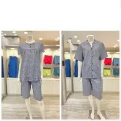 FILA 언더웨어 면폴리 링클 파인애플 나염 남성 여성 파자마 FI4PJH2610 2650 22376