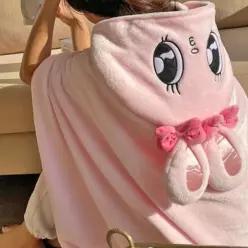 에스더버니 입는 정품 캐릭터 망토 후드 담요 극세사 2WD3A22ER9