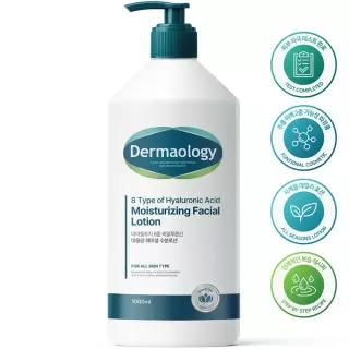 [병풀잎수 20%] 더마올로지 8중 히알루론산 대용량 페이셜 수분 로션 1L 주름개선 미백 기능성 여자 여성 남자 남성
